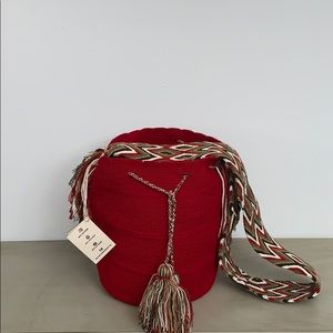 Wayuu Tribe crossbody bag red